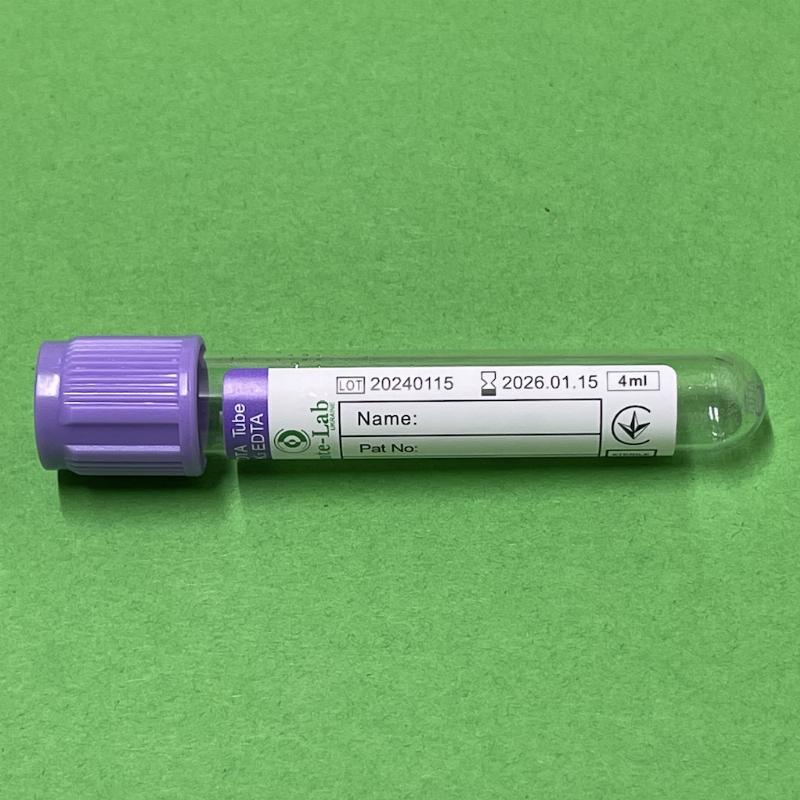 Пробірка вакуумна 13*75 мм, для забору крові 4 мл, "SENTE-LAB", стерильна, з К2 ЕДТА для IVD